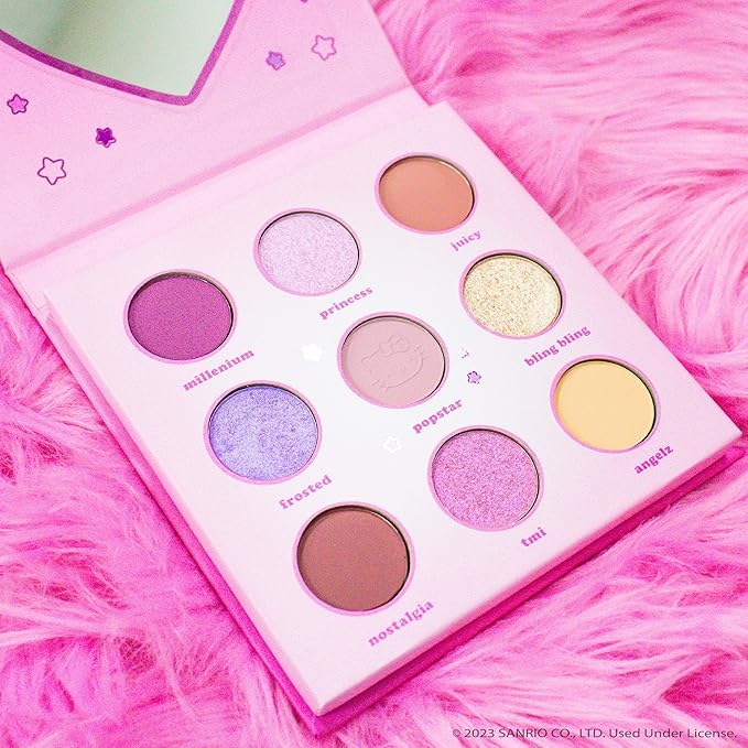 The Crème Shop Hello Kitty Y2K Angel Baby Eyeshadow Palette, PINK