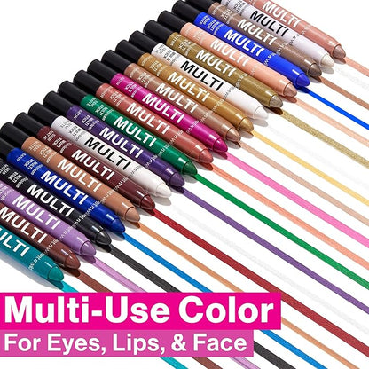 wet n wild Color Icon Cream Eyeliner Eyeshadow Multi-Stick, Moisturizing, Nourishing Velvety Cream-to-Powder Buildable & Blendable Formula, Cruelty-Free & Vegan - Poppy-lar