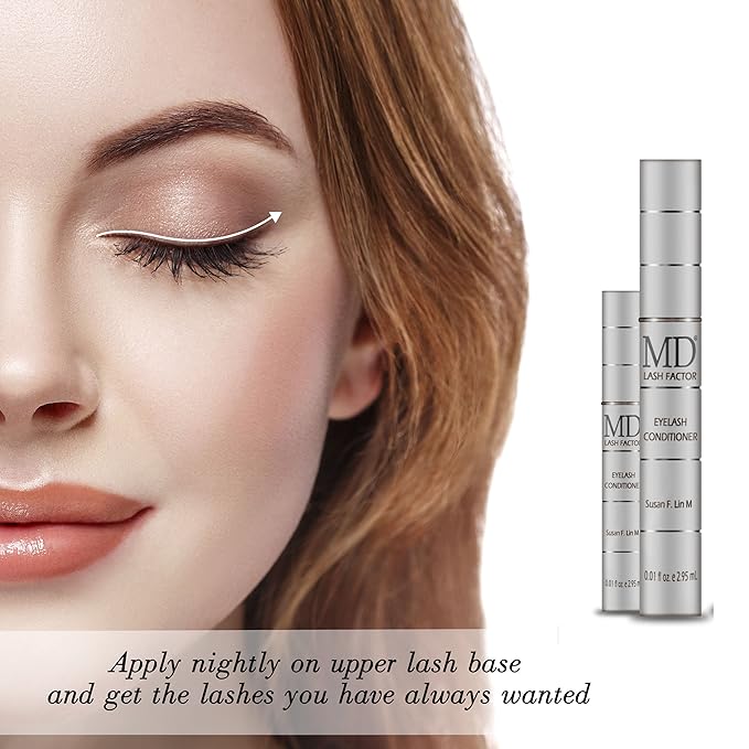 Lash Factor Eyelash Growth Serum | Enhances Your Natural Lashes For A Fuller, Longer & Denser Look | Eyelashs Enhancer for Women | 0.05 fl. oz e 1.5 ml - 6 Week supply