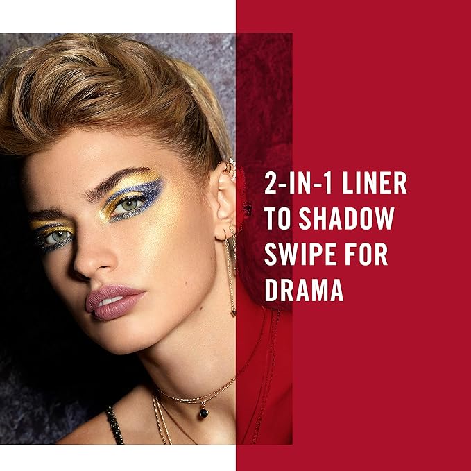 Rimmel London Wonder Swipe 2-in-1 Liner to Shadow - 001 Slay Eyeliner Women 0.058 oz (Pack of 2)