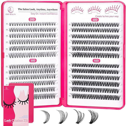 Lash Clusters - Lash Clusters 20D30D40D50D Lash Extension 0.07D Cluster Eyelash Extensions Eyelash Clusters Lashes Clusters Eyelash Extension No Lash Glue Included
