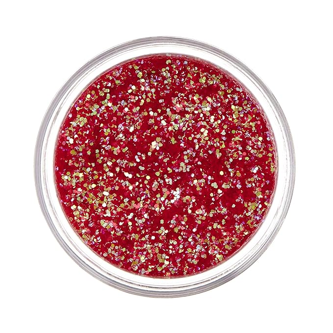 Iridescent Glitter Shakers by Moon Glitter – 100% Cosmetic Glitter for Face, Body, Nails, Hair and Lips - 5g - Cherry