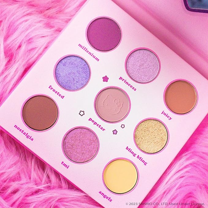 The Crème Shop Hello Kitty Y2K Angel Baby Eyeshadow Palette, PINK