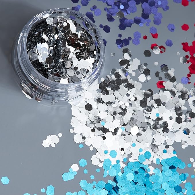 Classic Chunky Glitter Silver