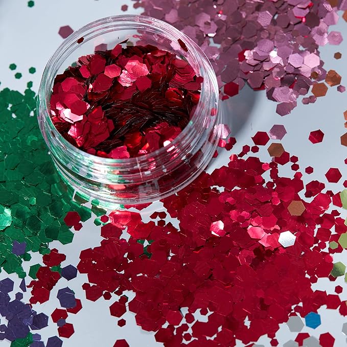 Classic Chunky Glitter Red