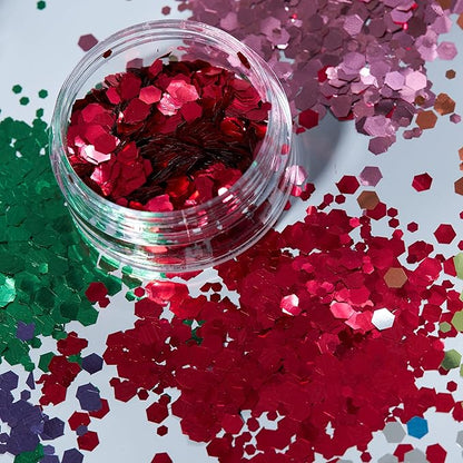 Classic Chunky Glitter Red