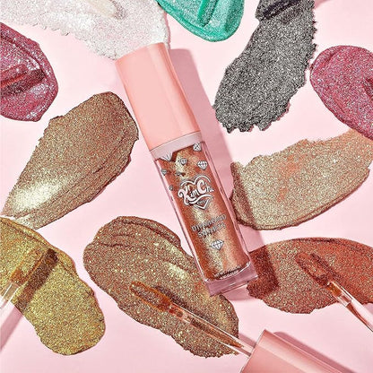 Kimchi Chic Beauty Diamond Sharts Liquid Glitter Eyeshadow, Cream Eyeshadow and Body Glitter Makeup, 0.21 fl oz - World Dominance