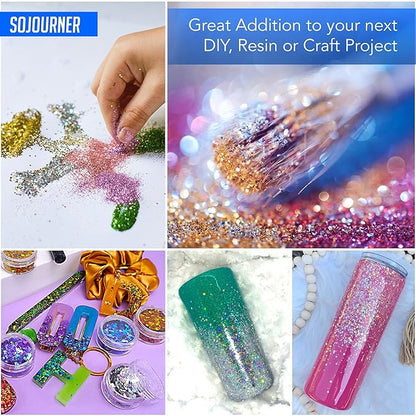 16 Pack Chunky Holographic Glitters and Fairy Tears Glitters bundle
