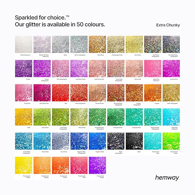 Hemway Eco Friendly Biodegradable Glitter 100g / 3.5oz Bio Cosmetic Safe Sparkle Vegan for Face, Eyeshadow, Body, Hair, Nail and Festival Makeup, Craft - 1/24" 0.04" 1mm - Silver Holographic