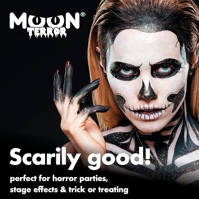 Halloween Face Paint Body Paint by Moon Terror - Wicked White - SFX Make up, Special Effects Make up - 0.40fl oz