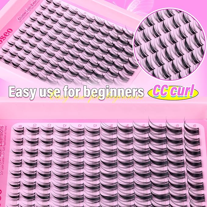 wiwoseo Manga Lash Clusters Manga Eyelash Clusters Anime Cluster Eyelash Extensions Clusters Lashes Natural Look Eyelashes Fairy Lash Clusters Manga Individual Lashes for Beginners (8-16MM)