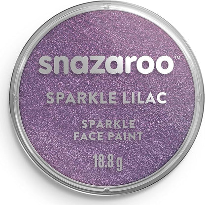 Snazaroo Sparkle Face and Body Paint, 18.8g (0.66-oz) Pot, Sparkle Lilac