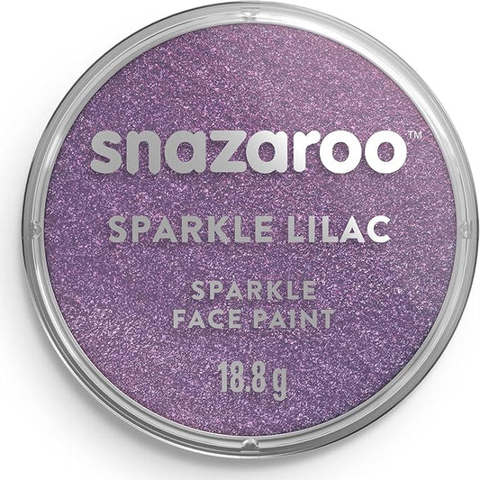 Snazaroo Sparkle Face and Body Paint, 18.8g (0.66-oz) Pot, Sparkle Lilac