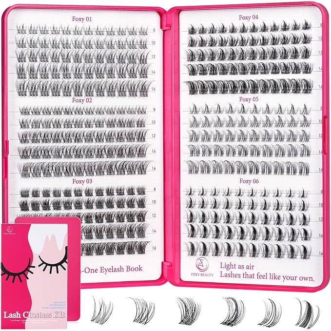 Lash Clusters - Lash Clusters Kit Mix Manga Lases 432pcs Eyelash Clusters Spiky Lases Clusters DIY at Home No Glue Included