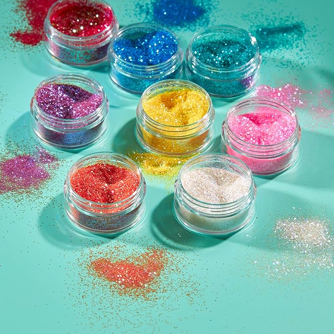 Iridescent Glitter Shakers by Moon Glitter – 100% Cosmetic Glitter for Face, Body, Nails, Hair and Lips - 5g - Purple