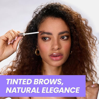 Wonderskin Brow/Do Eyebrow Gel Topper - Skinrageous All-Day Eyebrow Tint Mascara, Long-Lasting, Waterproof & Transfer-Proof Brow Gel Topper (Dark Brunette)