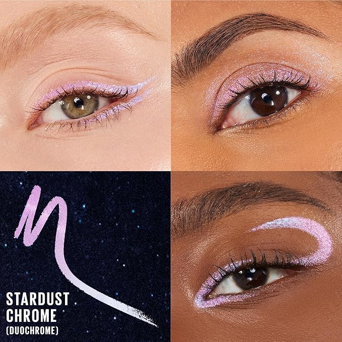 MAYBELLINE Tattoo Studio Long-Lasting Sharpenable Eyeliner Pencil, Glide on Smooth Gel Pigments with 36 Hour Wear, Waterproof, Stardust Chrome, 1 Count