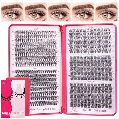 Lash Clusters Wispy - Lash Clusters,30D 40D Lash Clusters For Natural Look WideSpan 8-16MM Eyelash Clusters D Curl Lash Clusters For DIY Lashes At Home
