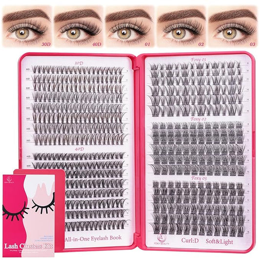 Lash Clusters Wispy - Lash Clusters,30D 40D Lash Clusters For Natural Look WideSpan 8-16MM Eyelash Clusters D Curl Lash Clusters For DIY Lashes At Home