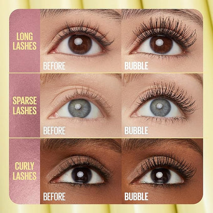 Maybelline The Colossal Bubble Washable Mascara, Buildable Mascara Volume and Length Formula for Bold, Separated Lashes, Very Black, 1 Count