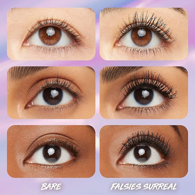 Maybelline The Falsies Surreal Extensions Washable Mascara, Volumizing, Lengthening Mascara Make Up, Brownish Black, 1 Count