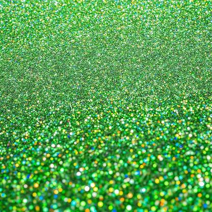 Hemway Premium Ultra Sparkle Glitter Multi Purpose Metallic Flake for Arts Crafts Nails Cosmetics Resin Festival Face Hair - Emerald Green Holographic - Microfine (1/256" 0.004" 0.1mm) 100g / 3.5oz