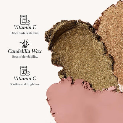 Julep Eyeshadow 101 Cream-to-Powder Waterproof Shadow Stick – Sand Shimmer – Long-Lasting, Crease-Proof, Champagne Toned Shimmer Cream Eyeshadow with Built-in Smudger