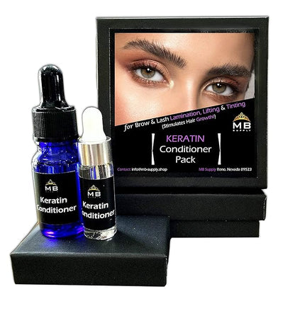 KERATIN Conditioning Serum for Lash Brow LAMINATION Perm/Lift/Tint/Wax AFTERCARE (6-5ml + 6 Free Brushes)