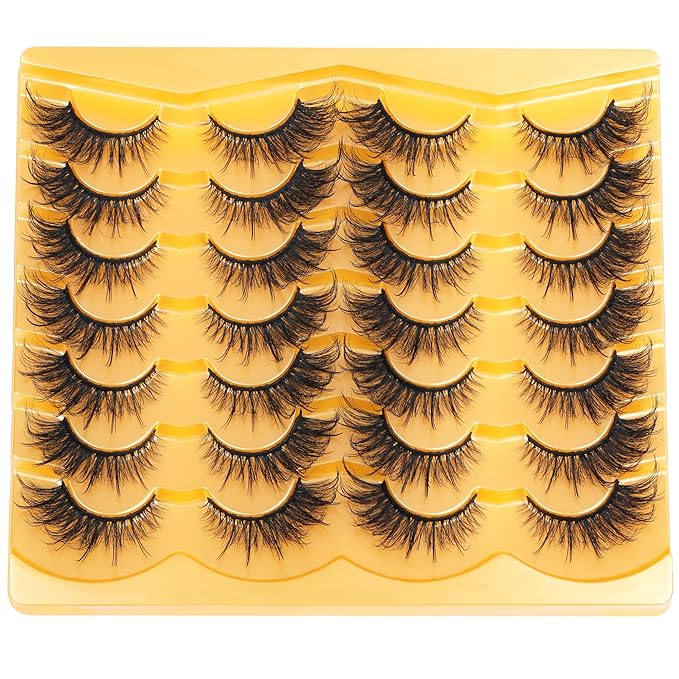 Fox Eye Lashes Wispy Faux Mink Lashes Fairy Cat Eye Lashes That Look Like Extensions Fake Eyelashes