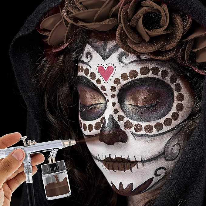 8-ounce Brown Water Based Airbrush Body Art & Face Paint