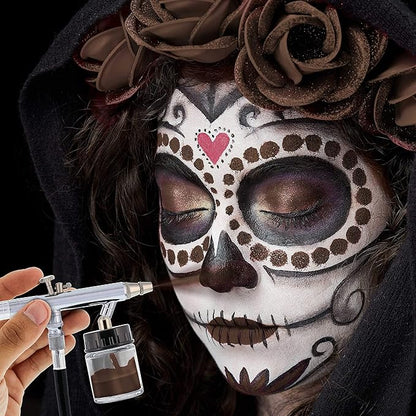 8-ounce Brown Water Based Airbrush Body Art & Face Paint
