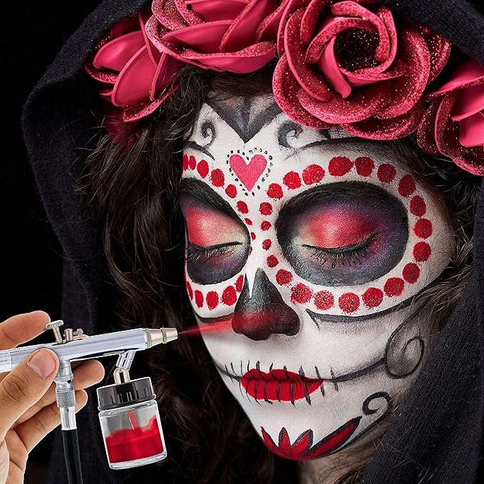 8-ounce Red Water Based Airbrush Body Art & Face Paint