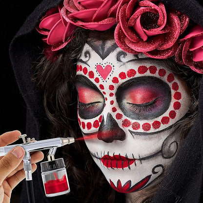 8-ounce Red Water Based Airbrush Body Art & Face Paint