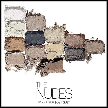Maybelline The Nudes Eyeshadow Palette Makeup, 12 Pigmented Matte & Shimmer Shades, Blendable Powder, 1 Count