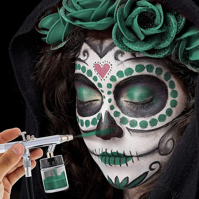 8-ounce Green Water Based Airbrush Body Art & Face Paint